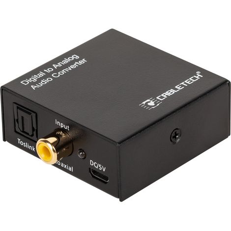 Convertitore di segnale audio Cabletech da jack coassiale Toslink RCA a jack da 3,5 mm (1/3)