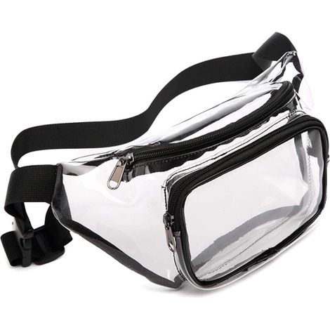 Sac ceinture étanche mince transparent,