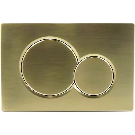 Panneau de commande de chasse d'eau - Or - Chrome (1/5)
