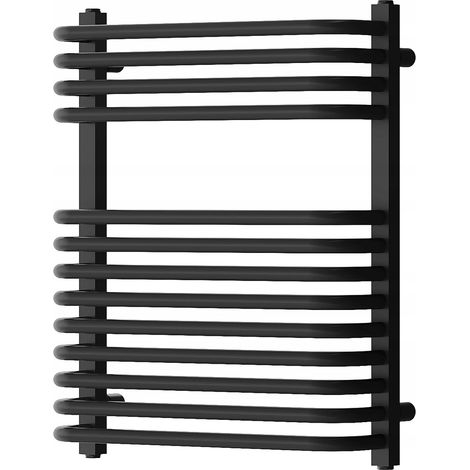 Radiador secatoallas eléctrico 384W 66x55x15cm, Negro (1/4)