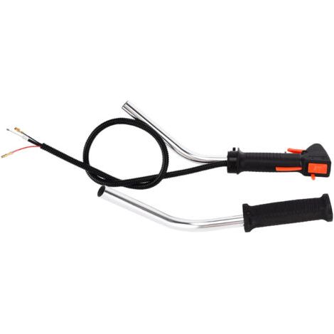 Throttle lever for brushcutter cable