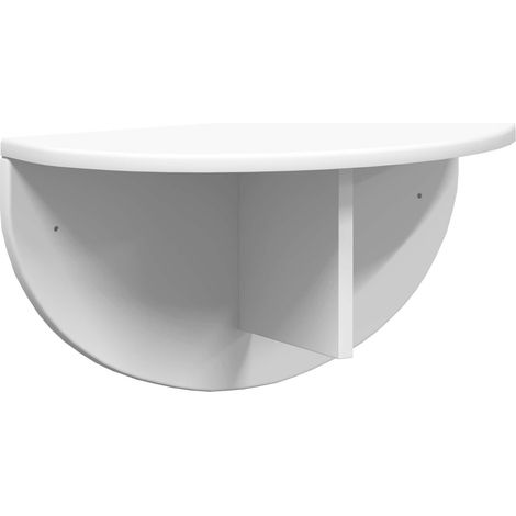 Étagère Murale Étagère Flottante - Blanc 48 x 24 x 24 cm Bois d'ingénierie fr25609 (1/5)