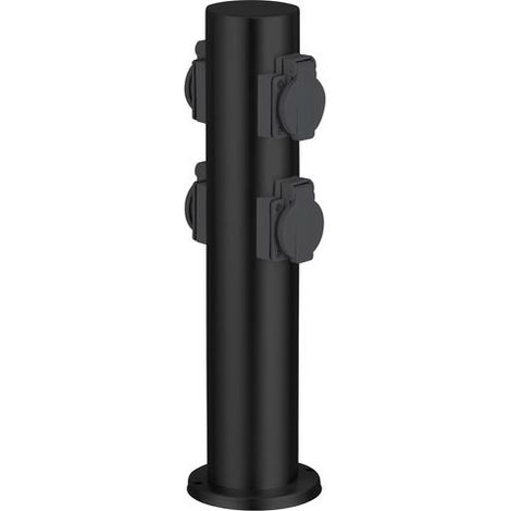 BRILLIANT - DODY Borne avec 4 prises coloris noir - metal/plastique E27 LED xW (1/2)