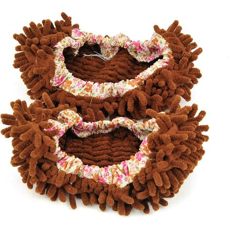 Balai-serpillères, chaussons, couvre-chaussures amovibles, chaussettes de nettoyage lavables pour la cuisine, la salle de bain et le bureau. (1/5)