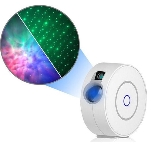 Filiyano – Projecteur de ciel étoilé LED WiFi intelligent, veilleuse galaxie avec commande vocale et minuterie, blanc (1/4)