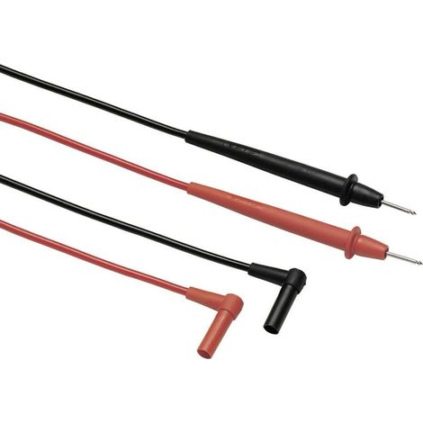 Fluke TL75-1 Coppia di puntali 2mm, banana 90° R+N (1/3)