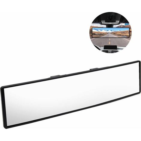 Rétroviseur Intérieur, Rétroviseur de Voiture Grand Angle, Retroviseur Panoramique Interieur Universel, Miroir d'angle Mort de Voiture, Anti-éblouissa (1/5)