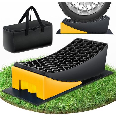 Cales de nivellement pour camping-car, lot de 2, jusqu'à 5000 kg, antidérapantes (1/5)