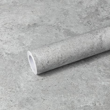 Revêtement Adhésif Meuble, Rouleau Papier Collant pour Meuble  40cm X 300cm Gris Clair Imperméable Vinyle Film Autocollant Meuble pour Murs Armoire Comptoirs Porte (1/5)
