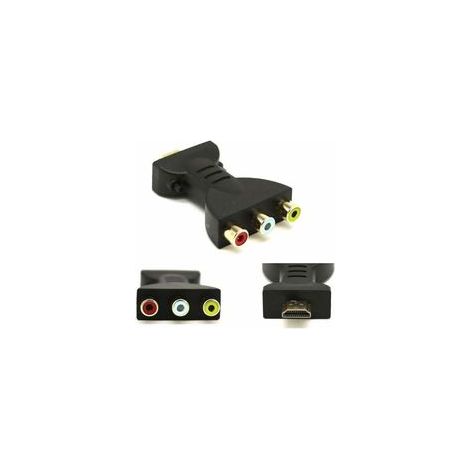 Adaptateur Hdmi Mâle Vers 3 Rca Femelle Composite Av Audio Vidéo Convertisseur Tv (1/5)