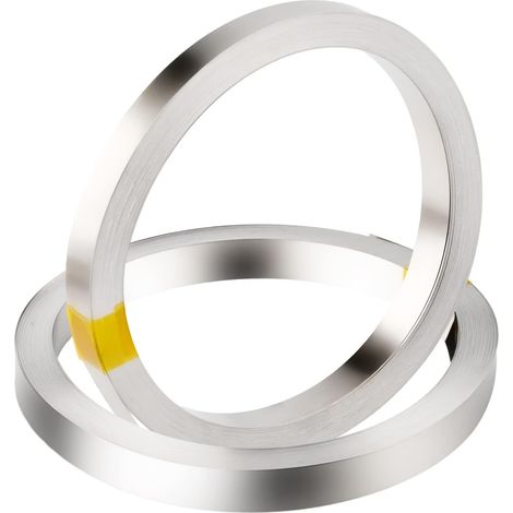 Lot de 2 bandes de nickel 8 x 0,15 mm - 10 m - Pour batteries et soudures par points (1/5)