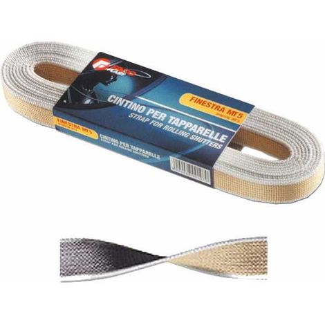 Cinturón de algodón extra gris/beige de 5,5 metros Fc