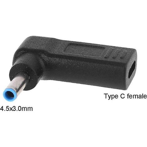 Adaptateur secteur USB Type C femelle vers prise 4,5 x 3,0 mm pour ordinateur portable HP Envy Elitebook 820 G3 et 820 G4 (1/5)
