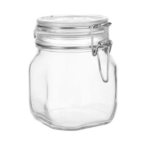 Barattolo per conservazione in vetro 0.75 L con coperchio