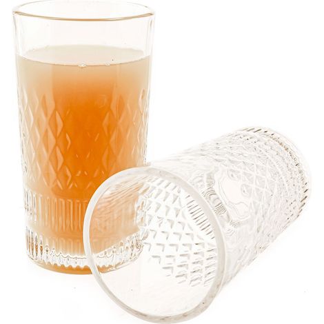12er Pack Wassergläser aus Glas Gläser-Set 260ml Longdrinkgläser GB04909ZSH (1/4)