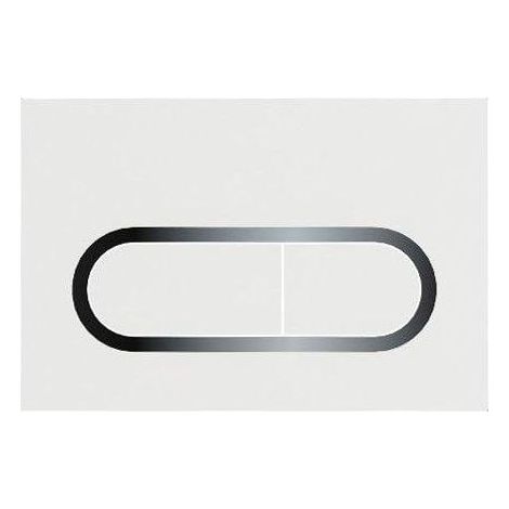 Ravak Chrome - Plaque de déclenchement, chrome/blanc X01455 (1/3)