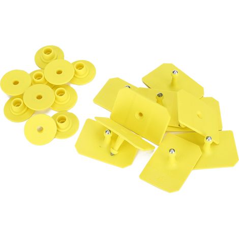 Lot de 10 étiquettes auriculaires pour animaux (chèvre, mouton, porc) - Fournitures pour l'élevage (1/5)