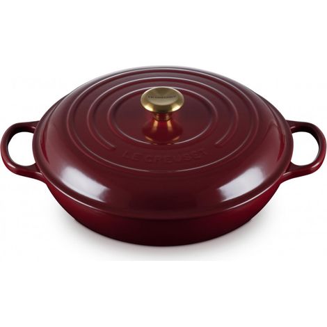 Le Creuset Bräter Gusseisen Beige Ø30cm