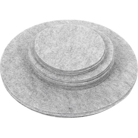 Séparateurs de plats en feutre 24 pièces tampons pour ustensiles de cuisine protecteurs empilables pour casseroles et plats (1/4)