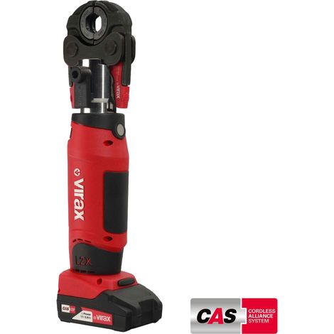 VIRAX Pressatrice a batteria VIPER L2X 18V 1x 2,0 Ah batteria CAS + caricabatterie inclusa pinza per dadi - 253589 (1/5)