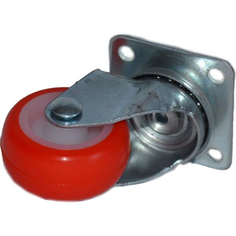 Ruota rotante in poliuretano Ø 40 mm – forcella A.651 – per uso interno (1/3)
