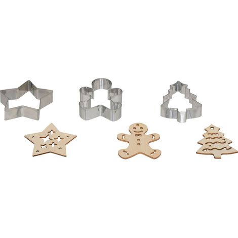 Weihnachtsausstechformen, 3er-Set