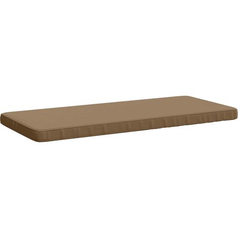 Coussin de banc 1 pièce VUGHT 100 % polyester Taupe vidaXL (1/5)