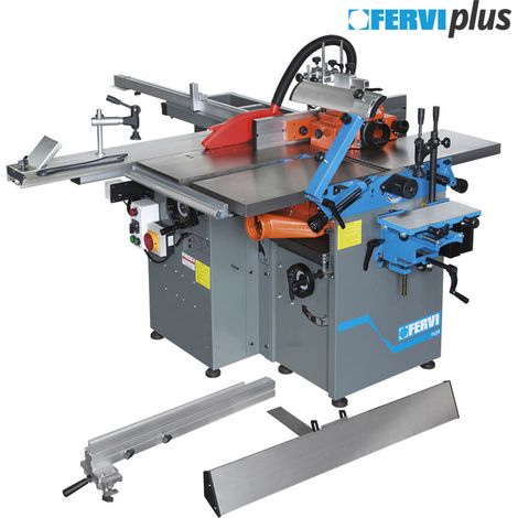 Maquina combinada para trabajar la madera 8 procesos 230v Fervi 0498 (1/5)