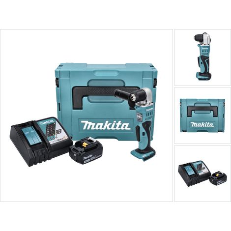 Makita DDA 351 RM1J Trapano angolare a batteria 18 V 13,5 Nm + 1x batteria 4,0 Ah + caricabatterie + Makpac