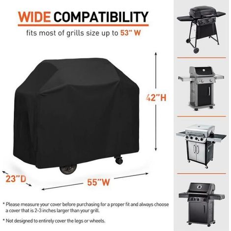 Housse Pour Barbecue - 170x61x117 cm - Étanche Anti-poussière - Polyester - 1 Pièce (1/4)