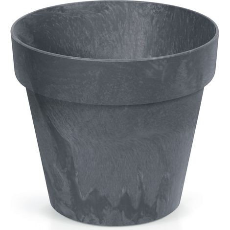 Vaso da fiori in plastica grigia Prosperplast 20 cm x 20 x 17,7 cm (1/5)