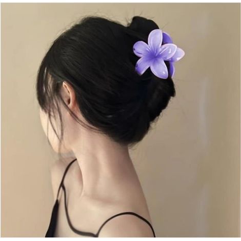 Pinces à cheveux - Noname - Fleurs 3D - 2 pcs - 8 cm - Couleurs vives (1/4)