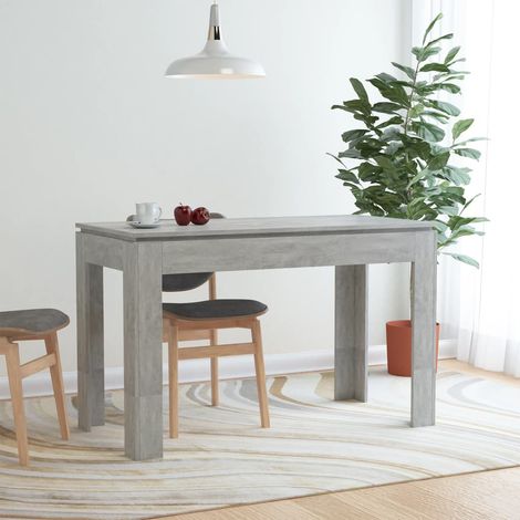 Table de salle à manger,Design Scandinave,Table à manger Gris béton 120 x 60 x 76 cm Aggloméré HH79523 (1/5)
