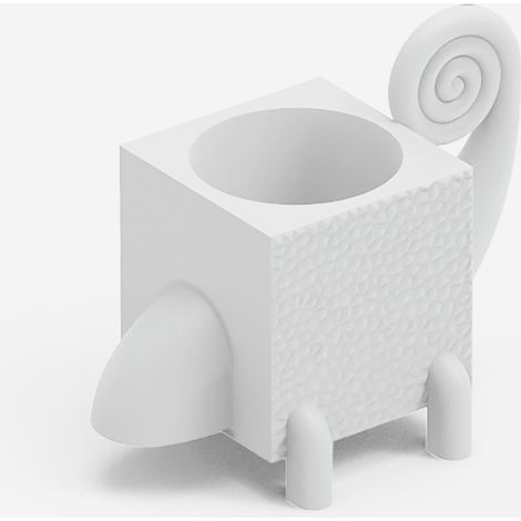 Vaso design in polietilene per piante da interno ed esterno Cama - Bianco