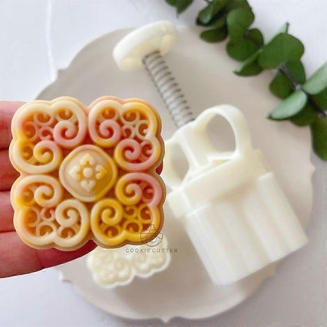 Moule à gâteau de lune au kaki, kit de décoration pour biscuits carrés, fondant et pâtisserie (1/4)