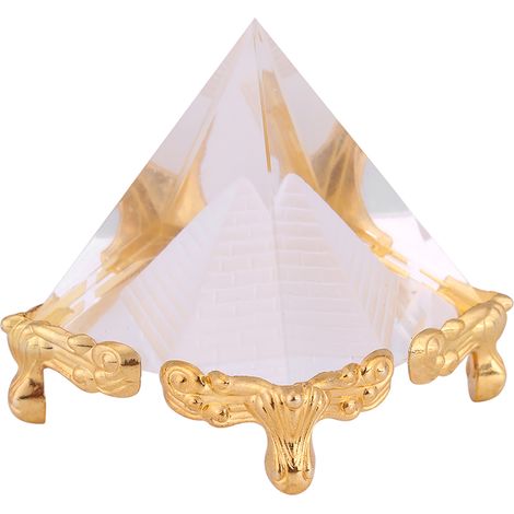Pyramide en cristal d'Égypte, décoration maison, guérison énergétique, art Feng Shui, petit ornement (1/5)