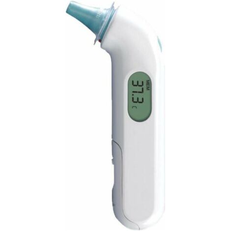 Thermomètre auriculaire 3 (précision professionnelle indicateur acoustique de fièvre sûr, hygiénique, pour toute la famille nouveau-né) IRT3030 Blanc (1/5)