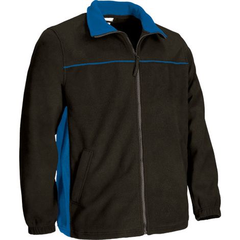 Forro polar con bolsillos THUNDER M Negro / Azul royal