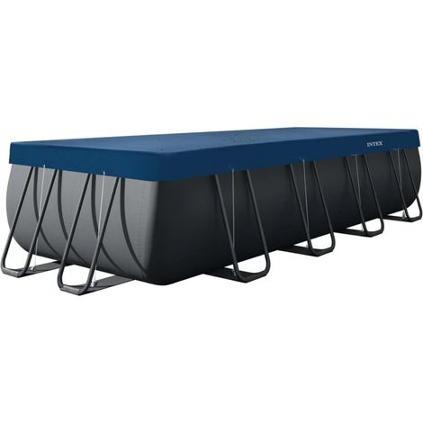 Copertura invernale - INTEX - Piscina rettangolare - 5,49m x 2,74m - Protezione contro i detriti (1/2)