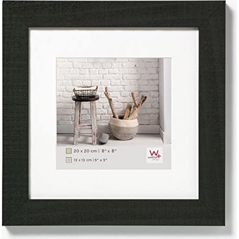 Walther Home Cornice per foto, legno, nero, 20 x 20 cm (1/5)