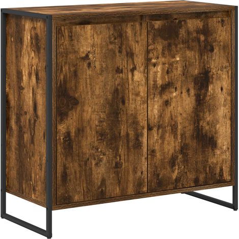 Maison Exclusive - Mobile laterale Quercia Fumosa 79 x 36 x 75 cm