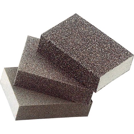 A ponge A ponge abrasive synthA tique A  gros grains 60/80 avec corindon