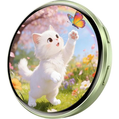 Le Pin De Badge Numérique - Panneau d'affichage intelligent de 4,3 centimètres doté d'un écran tactile,Bouton Numérique - Pour les sacs à dos, sacs, affaires, le cosplay, le porte, les bijoux, certifi (1/5)