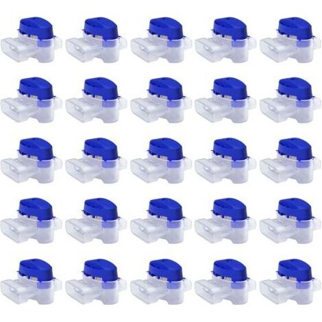 Set de Connecteurs de Câbles pour Robot Tondeuse - 50 Raccords Remplis de Gel pour Étendre ou Réparer Fil Electrique Bas Voltage Tondeuse Automatique - Étanches, Sûrs, Dénudage Inutile (1/4)
