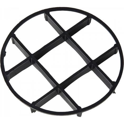 Pot de fleurs noir de 12 cm de diamètre, monobloc, avec plateau anti-pourriture des racines, base surélevée, support et ventilation. (1/5)