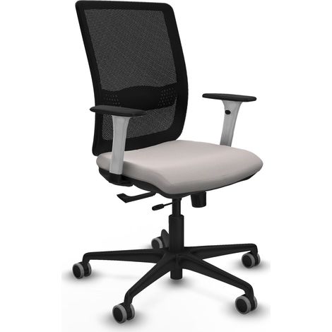 Silla de oficina piqueras y crespo confort negro simil piel (1/2)