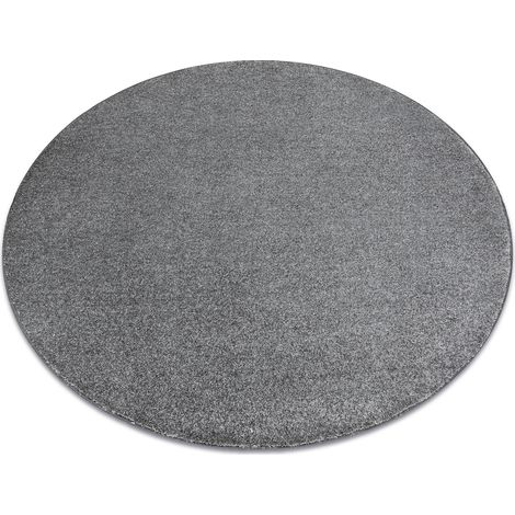 Teppich rund INDUS grau 95 eben, Melange grey rund 150 cm