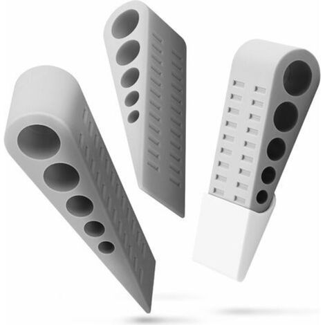 Pr Door Stopper [Pack of 3], Non-Slip Rubber Without Fixing Perfect for Tiles, Carpets, Floors and Laminate Surfaces – Non-Toxic and Odorless Door Stop Stopper (1/5)
