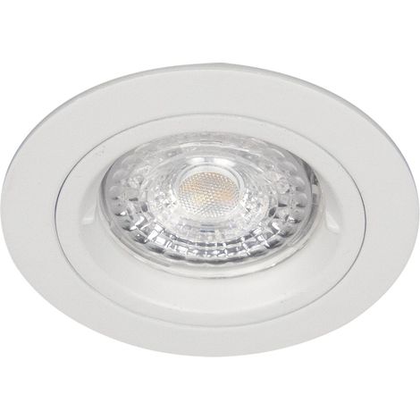 Spot BE BETTER - 1/4 de tour GU10 rond fixe, blanc mat IP20 - EUROPOLE - 2404 (1/3)