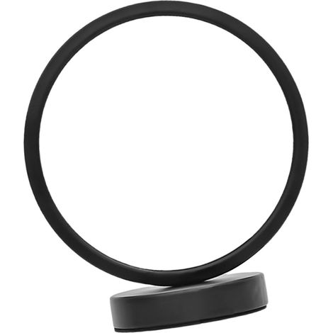 Lampe de chevet ronde décorative, veilleuse LED innovante à économie d'énergie, protection des yeux, idéale pour la chambre à coucher. Disponible en noir. (1/5)